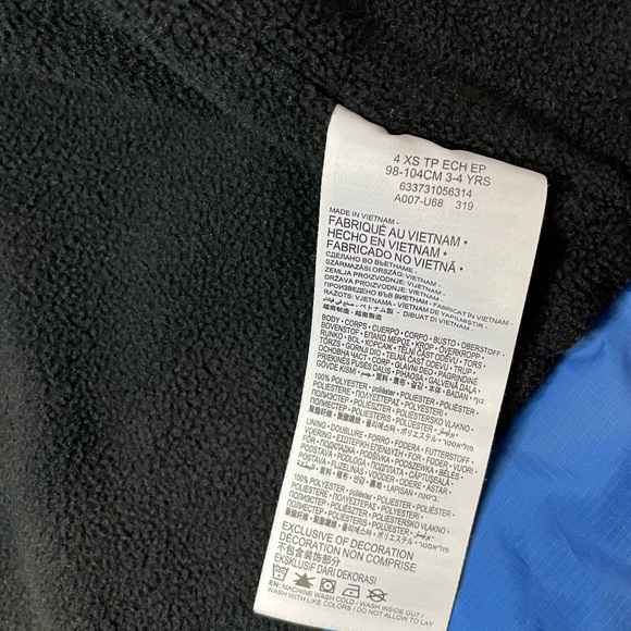 Levi's Warm Blue Lined Hooded Jacket Kids Size 3-4 yo - Picture 2 of 7